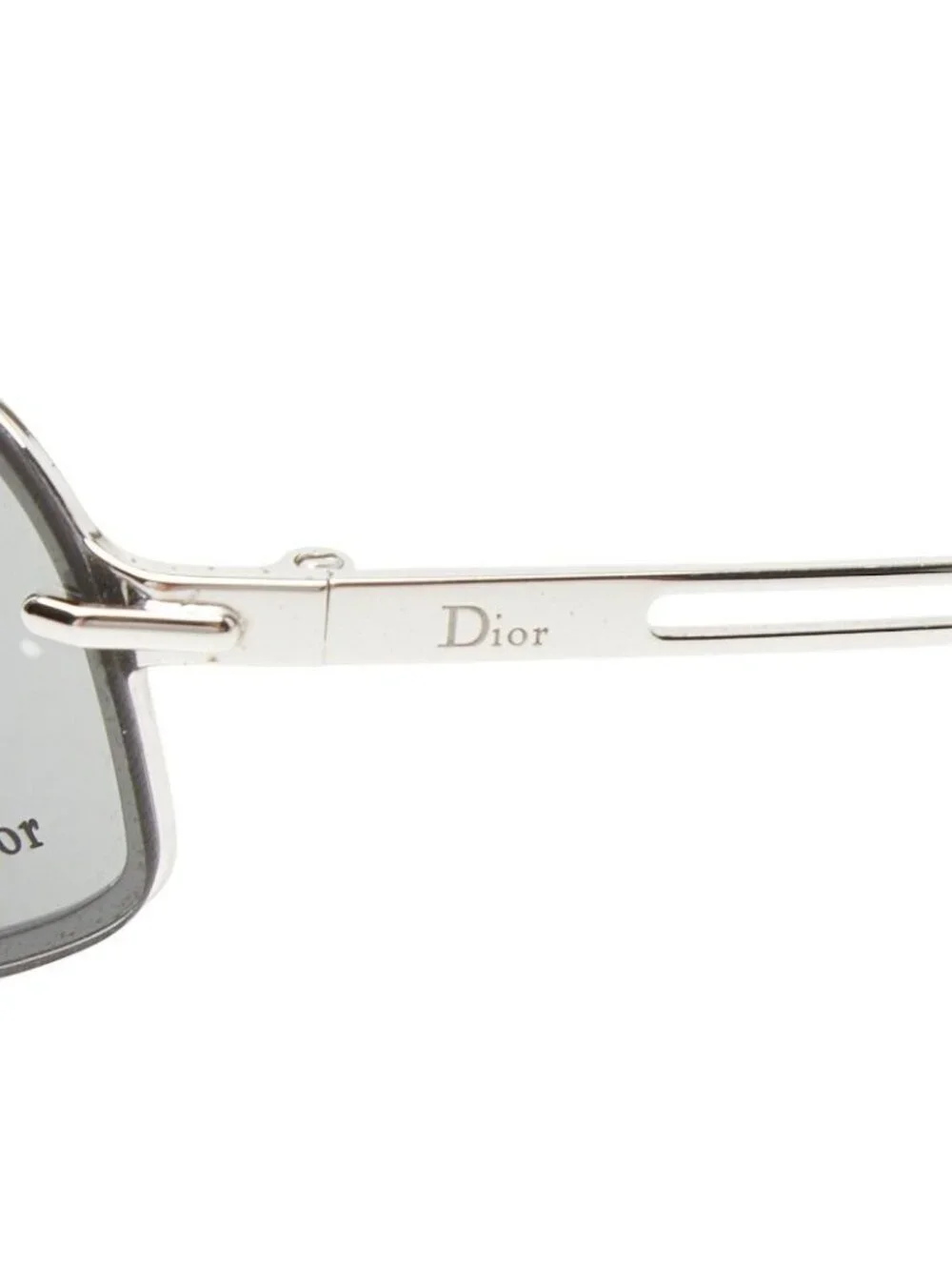 Dior Vintage Sunglasses Silver Acetate Metal Eyewear